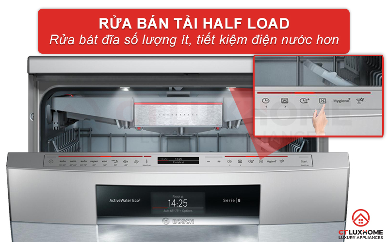Rửa bán tải giúp rửa nhanh số lượng bát đĩa ít, rửa ngay sau bữa ăn.