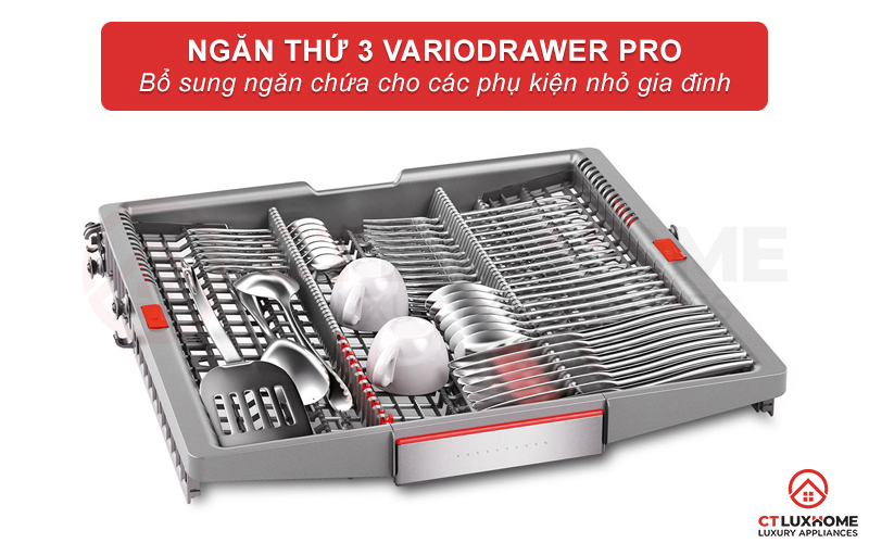 Ngăn chứa VarioDrawer Pro cung cấp không gian chứa cho vật dụng nhỏ.