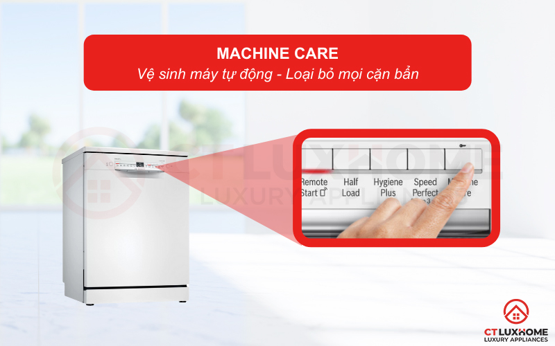 Chương trình vệ sinh máy tự động giúp máy sạch sẽ hơn.