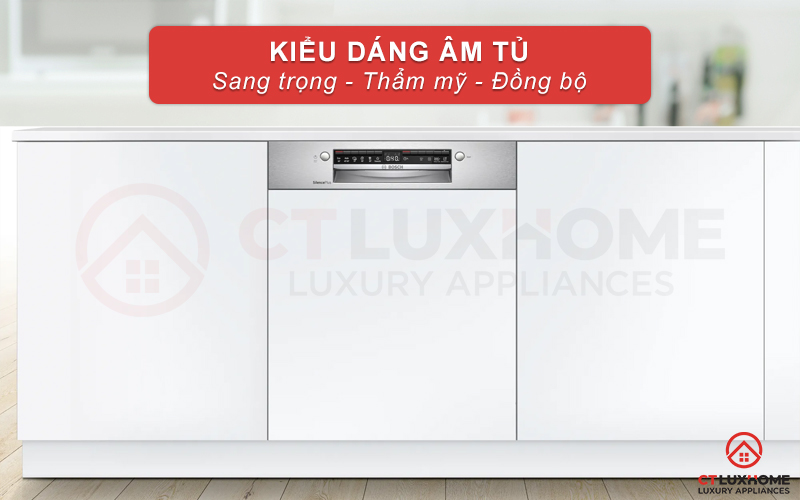 Thiết kế âm tủ đồng bộ mang lại vẻ sang trọng và hiện đại cho gian bếp