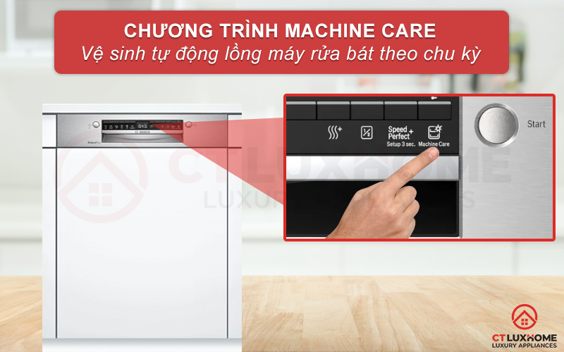 Tính năng Machine Care vệ sinh khoang máy tự động