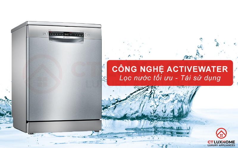Công nghệ ActiveWater giúp tối ưu hơn lượng nước rửa từng chu kỳ