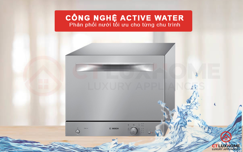 Công nghệ lọc nước và cảm biến nước hiện đại Active Water giúp tối ưu nguồn nước sử dụng