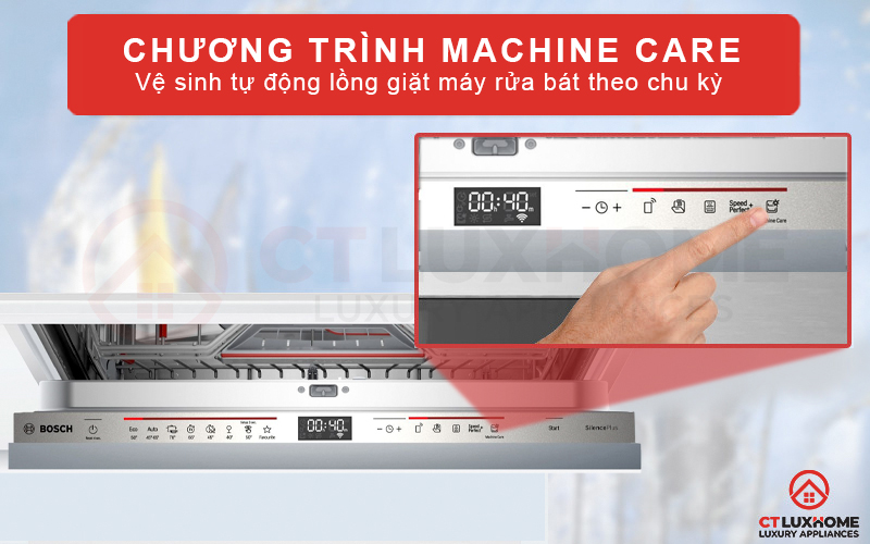 Vệ sinh máy tự động nhờ tính năng Machine Car