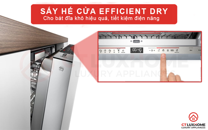 Chức năng Efficient Dry cho khả năng sấy khô hiệu quả