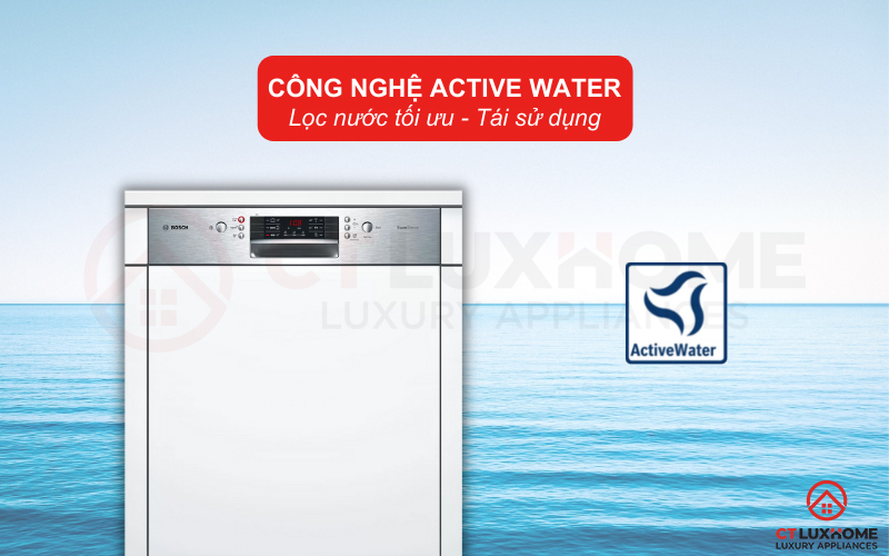 Tối ưu lượng nước rửa cho từng chu kỳ nhờ công nghệ ActiveWater