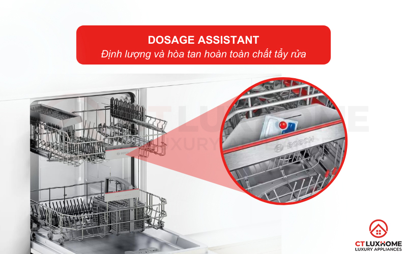 Hỗ trợ hòa tan hiệu quả chất tẩy rửa với hệ thống Dosage Assistant