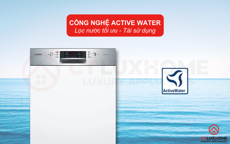Tối ưu lượng nước rửa cho từng chu kỳ nhờ công nghệ ActiveWater