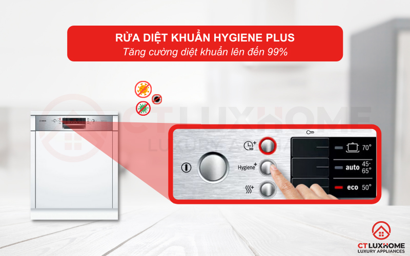 Tính năng Hygiene Plus diệt vi khuẩn, nấm mốc và bảo vệ sức khỏe người dùng