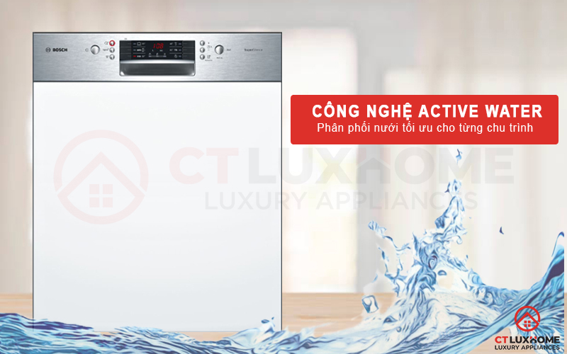 Công nghệ Active Water phân phối nước tối ưu trong từng công đoạn rửa