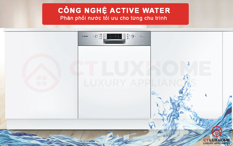 Công nghệ ActiveWater tiên tiến giúp tối ưu hóa lượng nước sử dụng