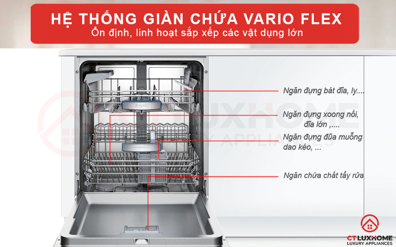 Hệ thống giàn chứa Vario Flex linh hoạt và chắc chắn