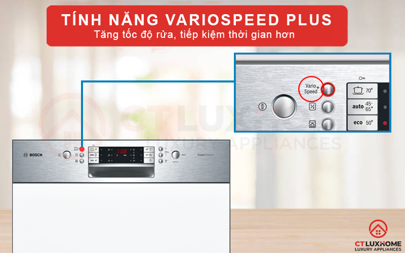 Rửa tốc độ hơn với tính năng VarioSpeed Plus