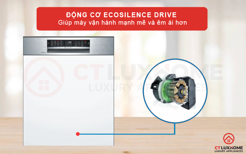 Động cơ EcoSilence Drive tiên tiến mang lại không gian yên tĩnh khi máy đang hoạt động
