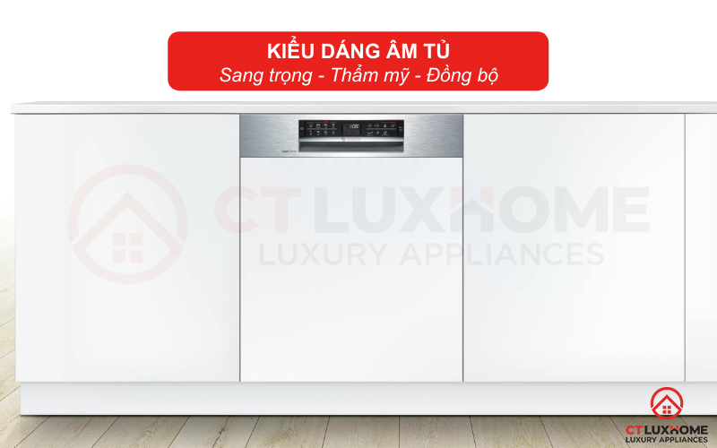 Kiểu dáng âm tủ mang đến sự sang trọng, thẩm mỹ.