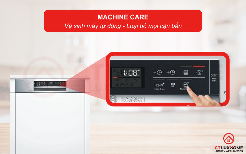 Vệ sinh tự động khoang máy với tính năng Machine Care