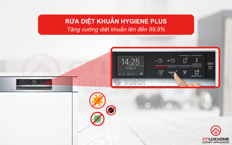 Tính năng Hygiene Plus diệt vi khuẩn, nấm mốc và bảo vệ sức khỏe người dùng