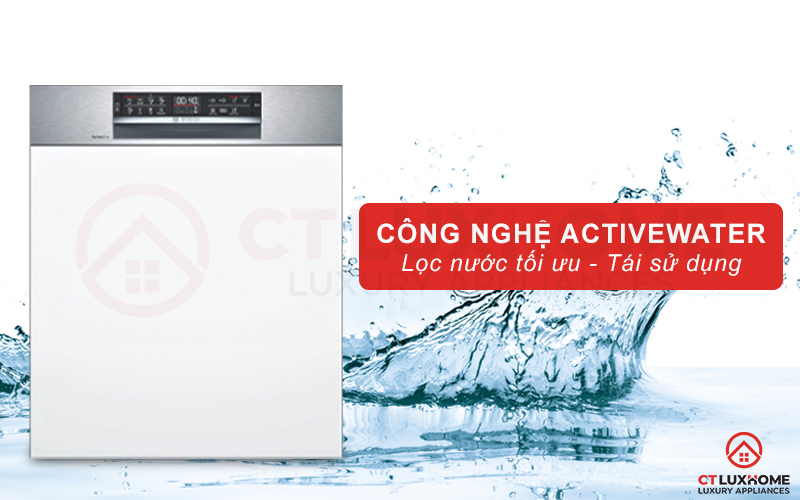 Công nghệ ActiveWater lọc nước tối ưu hơn và tái sử dụng.