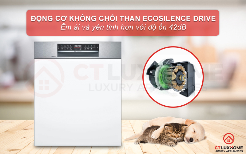 Động cơ EcoSilence Drive cho khả năng vận hành êm ái hơn.