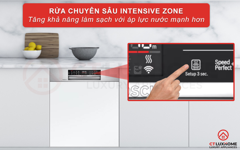 Tăng khả năng làm sạch giàn dưới cùng với rửa chuyên sâu Intensive Zone