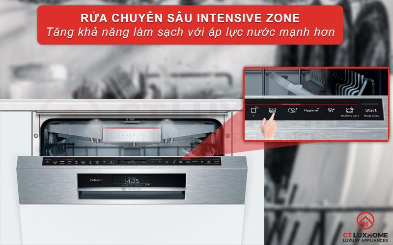 IntensiveZone giúp rửa chuyên sâu giàn dưới cùng sạch hơn
