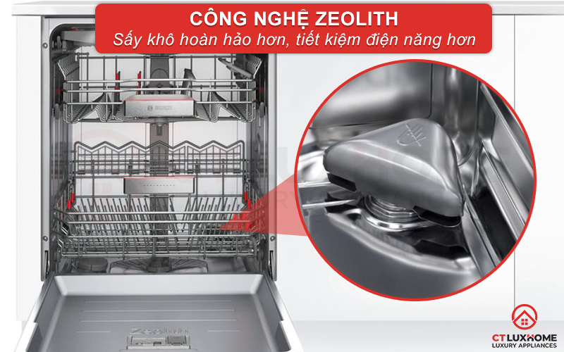 Công nghệ sấy Zeolith giúp sấy khô tối đa, tiết kiệm điện