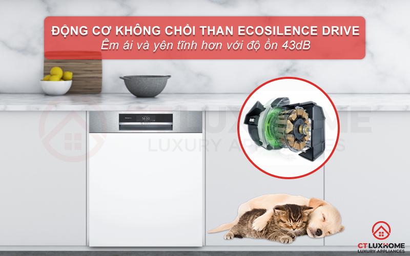 Vận hành êm ái và mạnh mẽ hơn nhờ động cơ EcoSilence Drive