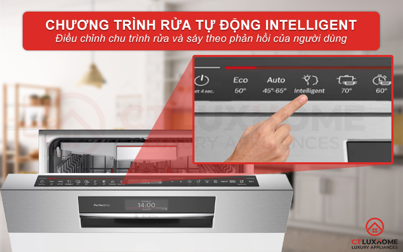 Chương trình rửa thông minh Intelligent giúp người dùng tăng trải nghiệm sử dụng