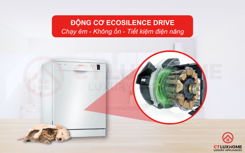 Động cơ EcoSilence Drive vận hành mạnh mẽ và êm ái hơn