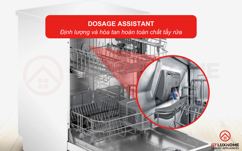 Hỗ trợ hòa tan hiệu quả chất tẩy rửa với hệ thống Dosage Assistant
