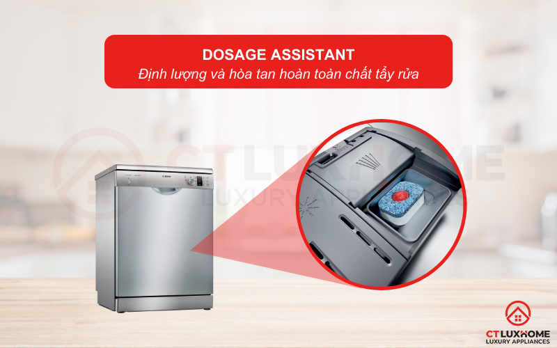 Hỗ trợ hòa tan hiệu quả chất tẩy rửa với hệ thống Dosage Assistant