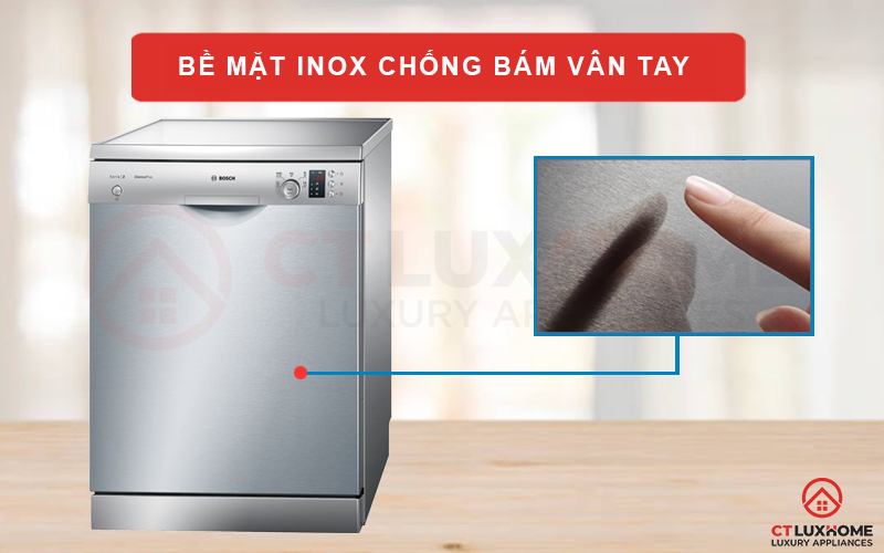 Bề mặt inox chống bám vân tay hiệu quả