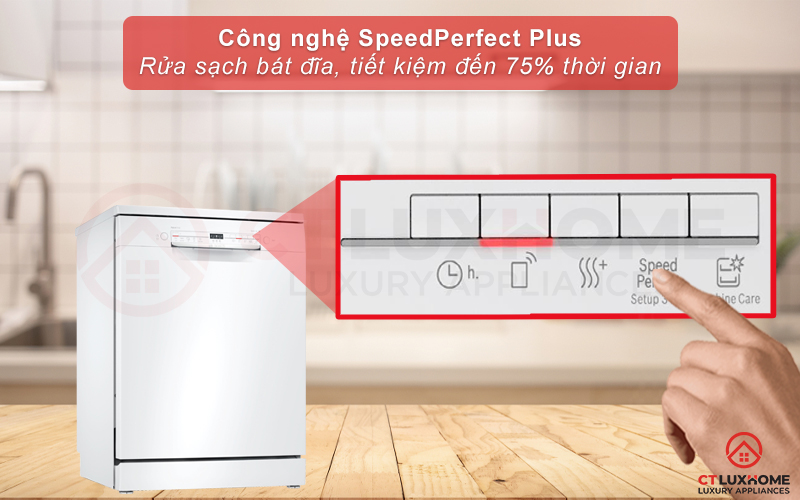 Tính năng SpeedPerfect Plus rửa nhanh, tiết kiệm thời gian