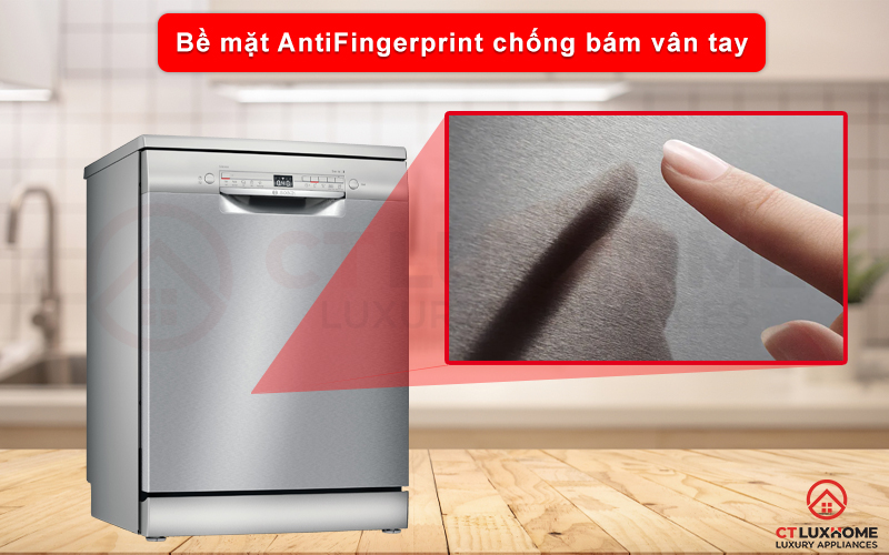 Bề mặt máy có khả năng chống bám vân tay giữ cho máy sáng bóng như mới