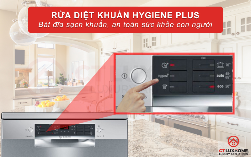 Chức năng Hygiene Plus có khả năng diệt khuẩn vượt trội