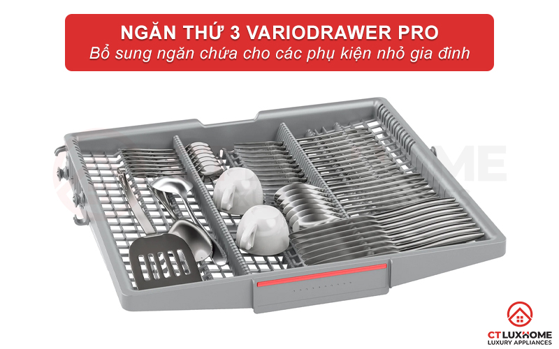 Ngăn chứa thứ 3 dành riêng cho các vật dụng nhỏ