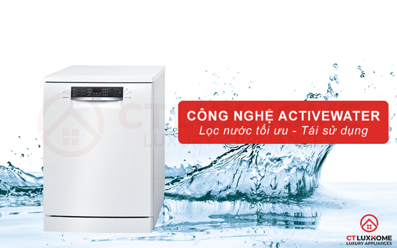 Tối ưu lượng nước rửa từng chu kỳ với công nghệ ActiveWater