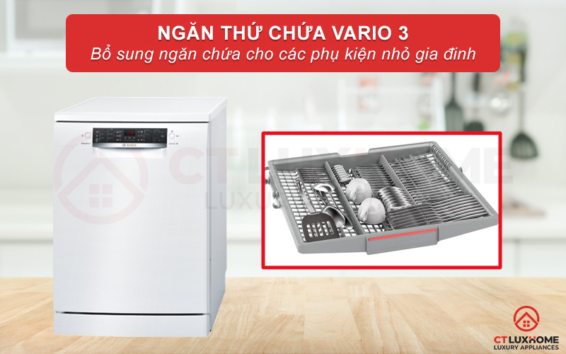 Ngăn chứa Vario3 là sự bổ sung tuyệt vời dành cho các vật dụng nhỏ