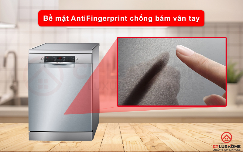 Bề mặt máy chống bám vân tay hiệu quả, đảm bảo vệ sinh máy dễ dàng
