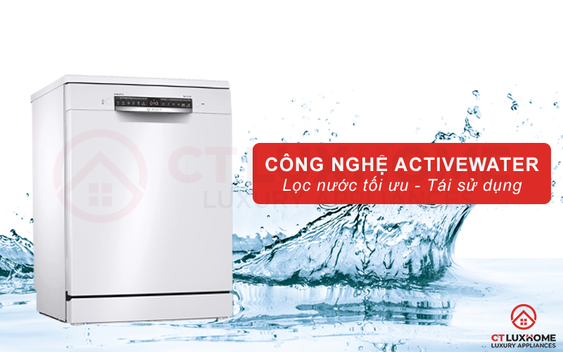 Công nghệ ActiveWater giúp tối ưu hơn lượng nước rửa từng chu kỳ