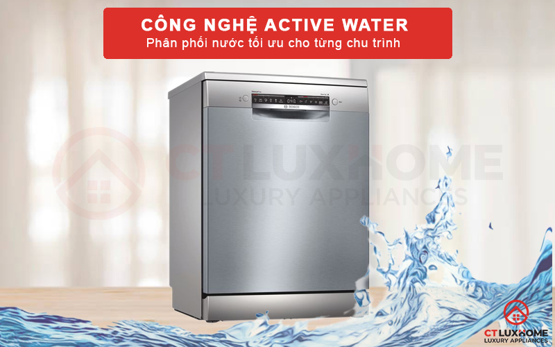 Tối ưu lượng nước tiêu thụ với công nghệ Active Water