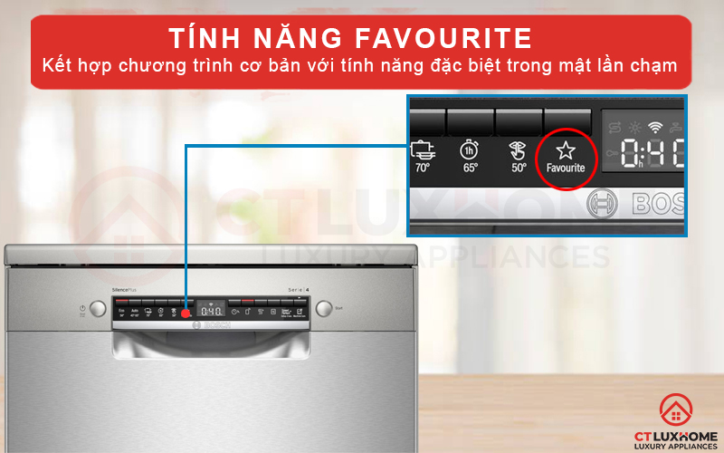 Tính năng tích hợp Favourite mang lại hiệu quả như mong muốn