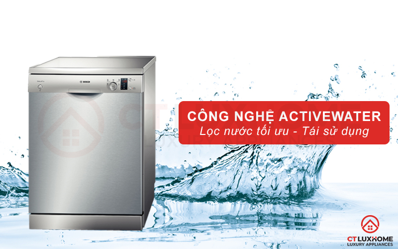 Công nghệ ActiveWater tối ưu lượng nước rửa cho từng chu kỳ