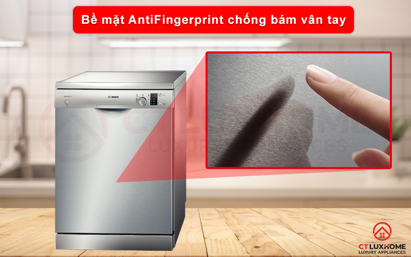 Bề mặt AntiFingerprint chống bám vân tay, dễ dàng lau chùi vết bẩn