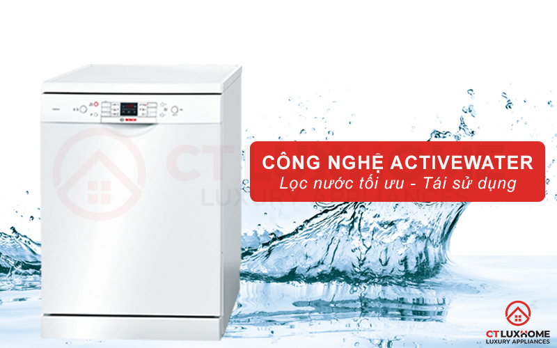 Công nghệ ActiveWater giúp phân phối nước tối ưu, lọc nước hiệu quả