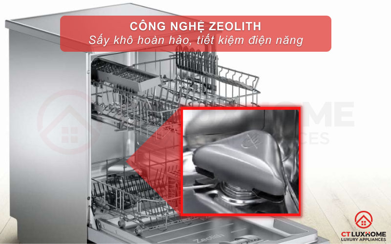 Công nghệ Zeolith giúp bát đĩa khô nhanh hơn, tiết kiệm điện hơn