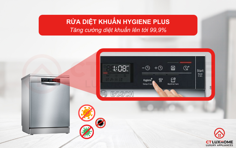 Hygiene Plus rửa diệt khuẩn bát đĩa, bảo vệ sức khỏe gia đình