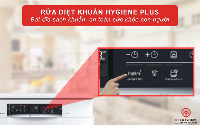 Tính năng Hygiene Plus diệt vi khuẩn, nấm mốc và bảo vệ sức khỏe người dùng