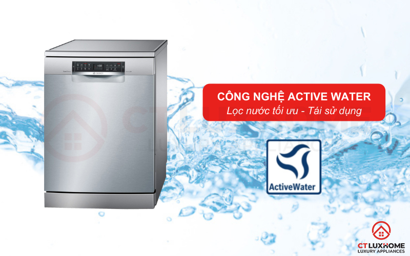 Công nghệ ActiveWater tối đa hóa hiệu quả sử dụng nước