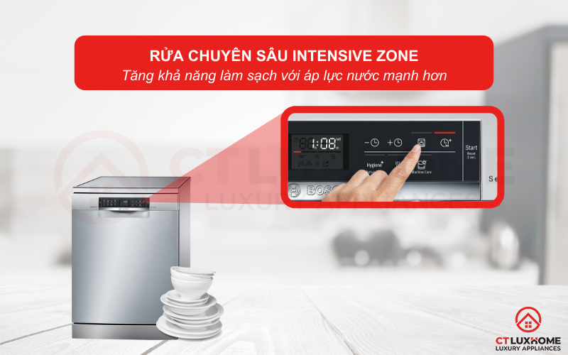 IntensiveZone phù hợp để rửa những đồ có vết bẩn cứng đầu